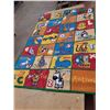 Image 2 : Kids' Alphabet Play Mat, Some Staining 56" x 39"