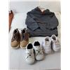 Image 2 : Baby/Toddler Lot- Shoes, Clothes, Crib Sheet, Blanket