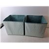 Image 3 : Plano Plastic 4 Tier Shelf 4 Ft. Tall x 19.5" Long x 12" Wide, (2) Fabric Totes