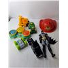 Image 3 : Toy Lot- Batman Figurine, Firefighter Hat, Interactive Learning Toys, Misc.