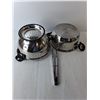 Image 2 : Kitchen Lot- Starbasix Pot, Tongs, Strainer