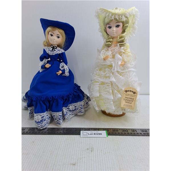 (2) Tiffany Dolls - 12" Tall