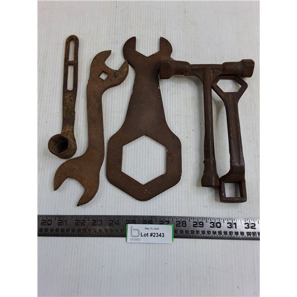 (5) Antique Wrenches