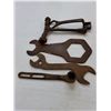 Image 2 : (5) Antique Wrenches