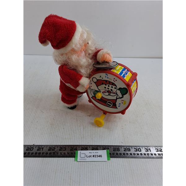 Vintage Walking Santa Drummer - Needs Battery