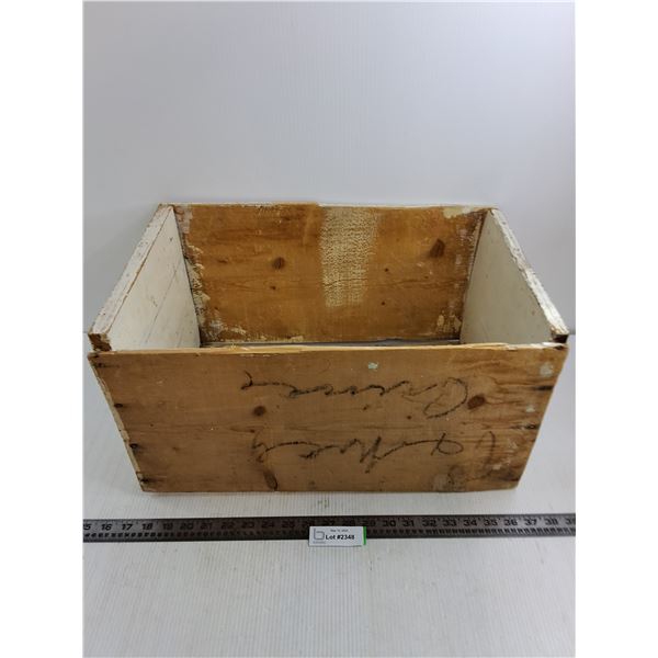 Vintage Wooden Crate - 13" x 11" x 20" - Pick Up Preferred
