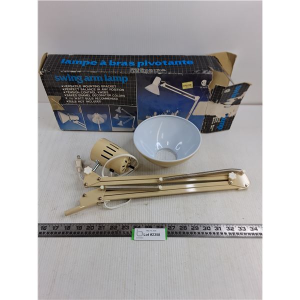 Swing Arm Lamp - Untested - Appears Unused
