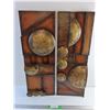 Image 1 : (2) Metal Wall Art 29 x 10"
