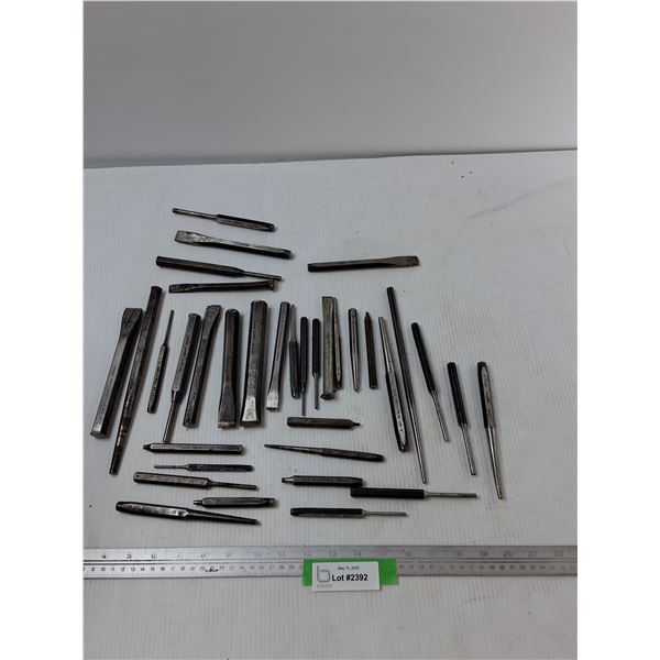 Lot of Various Punches and Chisels