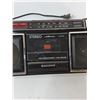 Image 2 : Vintage Sanyo Portable Stereo Cassette Radio -As Is