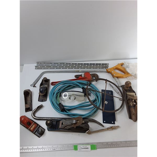 Assorted Tools- Extension Cord, Hand Plane, Misc