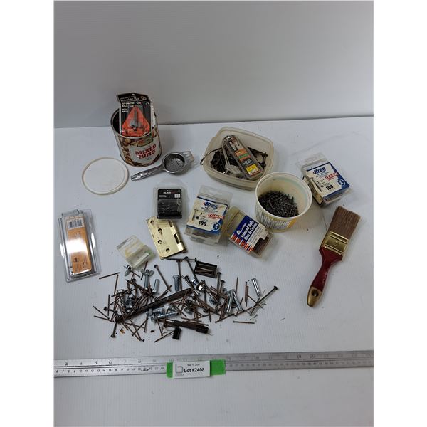 Assorted Tools- Router Bits, screws, Misc