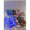 Image 1 : (5) Christmas lights (4) sets of Christmas Tree Ball Ornaments  Tested