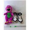 Image 1 : Barney Stuffy with Sound Effects- As Is, Reebok Men's Sneakers-9.5