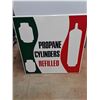 Image 2 : *Propane Cylinder Refilled Painted Wooden Sign, 49" x 49", Cannot Ship