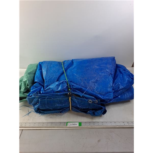 (3) Various Smaller Tarps