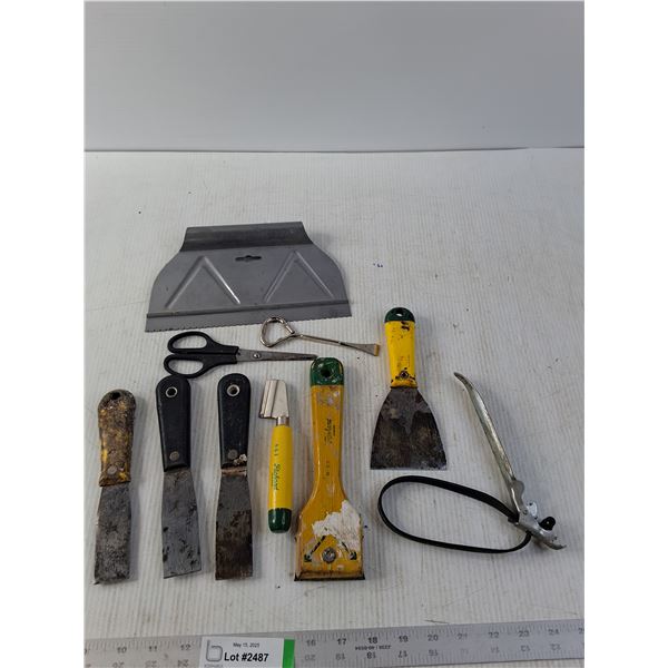 Scrapers, Cutter, and Oil Filter Wrench