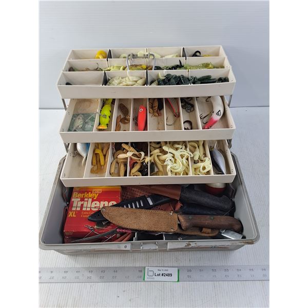 Fenwick Tackle Box with Hooks and Accessories