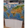 Image 2 : Large 54x38" Laminated Animals of the Worlld Map