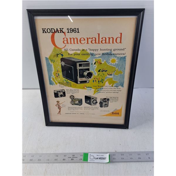 Kodak 1961 Cameraland Advertising Piece