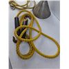 Image 3 : Approx 13' of 1/"Rope, Chunk of 3/8" Rope with hook and Metal Funnel