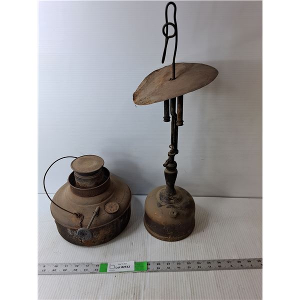 Vintage Kerosene Heater and Coleman Lantern