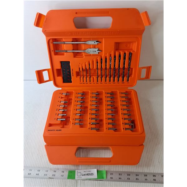 Black & Decker Drill Bit Set with Case