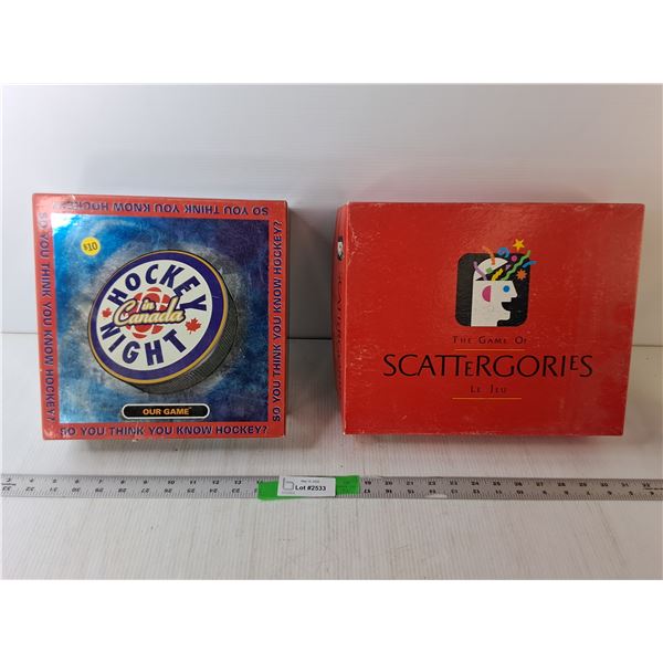 (2) Games- Hockey Night in Canada & Scattergories
