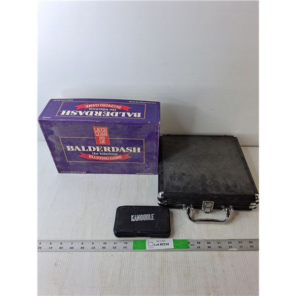 (3) Games- Balderdash, Sudoku, Kanoodle Case Only