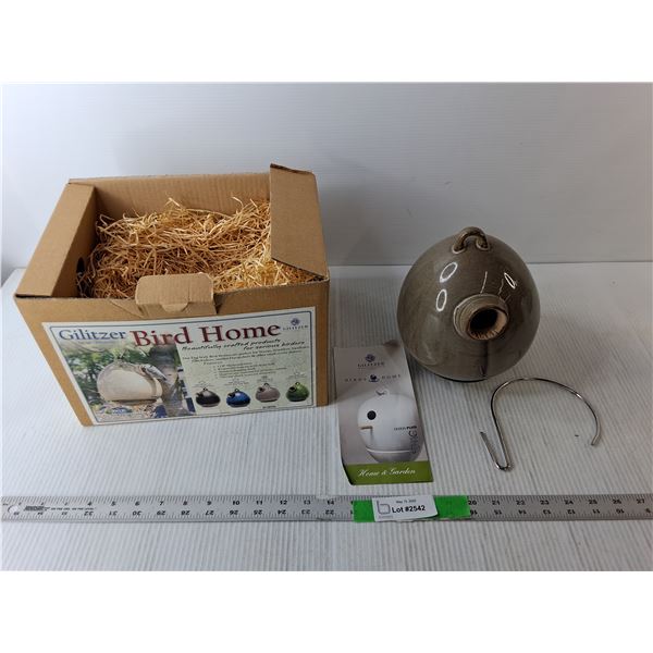 Glitzer Ceramic Bird House