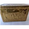 Image 2 : Brass Plated Wood Storage Box 12" Tall x 18" Long x 12" Wide