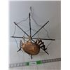 Image 1 : Metal Spider & Web Wall Decor 18"