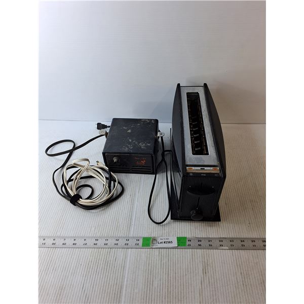 Sears Vintage Heater & Braun Toaster- Both Power On