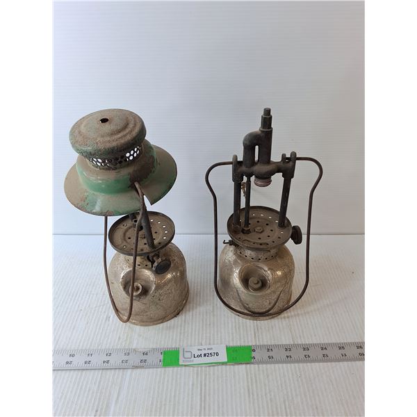 (2) Vintage Coleman Kerosene Lanterns