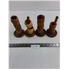 Image 1 : (4) Sets of Wooden Napkin Ring Holders