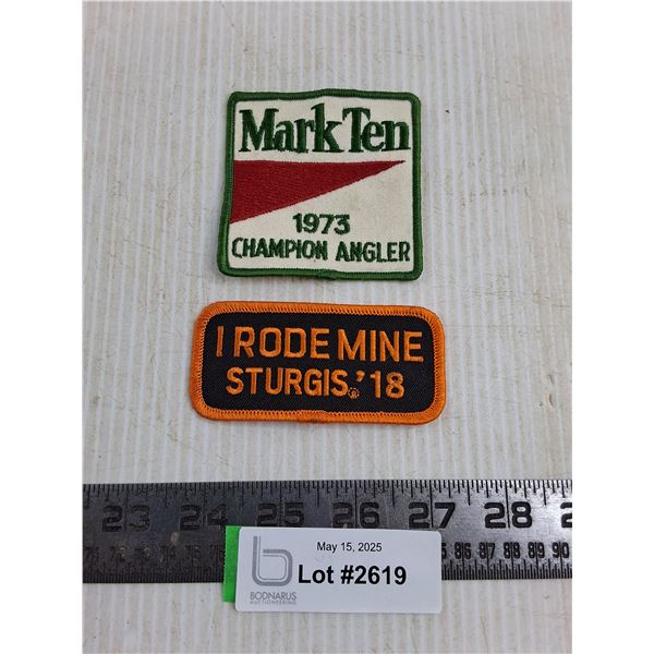 (2) Vintage Iron-on Patches