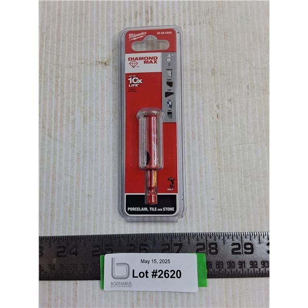 Milwaukee Diamond Max Porcelain, Tile & Stone Drill Bit (NIB)
