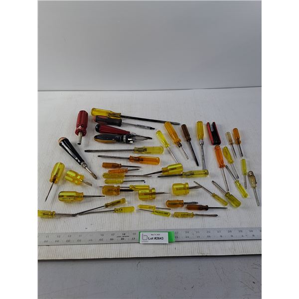 Numerous Assorted Screwdrivers