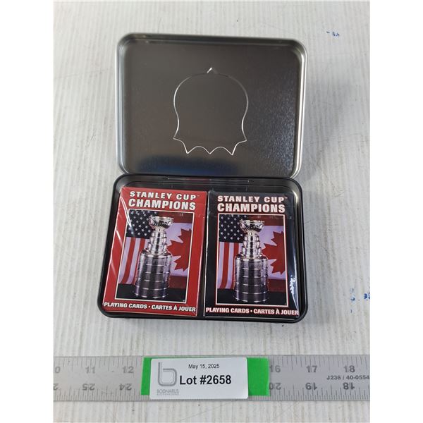(2) Packs of NIB Stanley Cup Playing Cards
