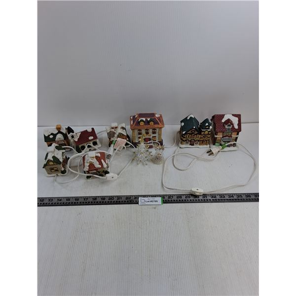 Christmas Decor Town Buildings Lights - Working, Misc.