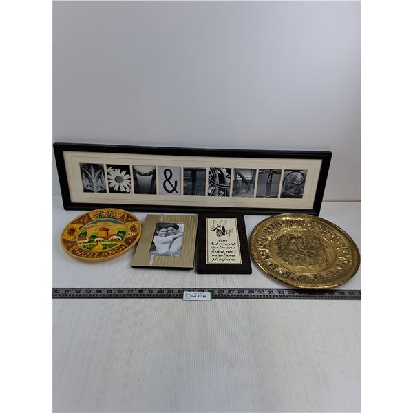 (5) Pieces of Wall Art - Largest 32" x 9" - Cannot Ship