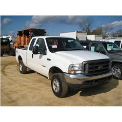 2003 FORD F250 EXTENDED CAB PICKUP