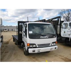 2004 NPR S/A FLATBED TRUCK