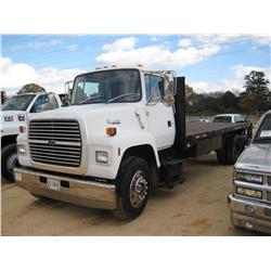 1991 FORD L8000 SINGLE AXLE FLATBED