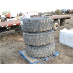 (1) LOT 445/65R22.5 TIRES & WHEELS