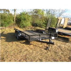 SHOPBUILT 16' TANDEM AXLE TAG TRAILER