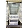 Image 2 : GALANZ STAINLESS STEEL FRENCH DOOR FRIDGE WITH ROLLOUT FREEZER 28"W