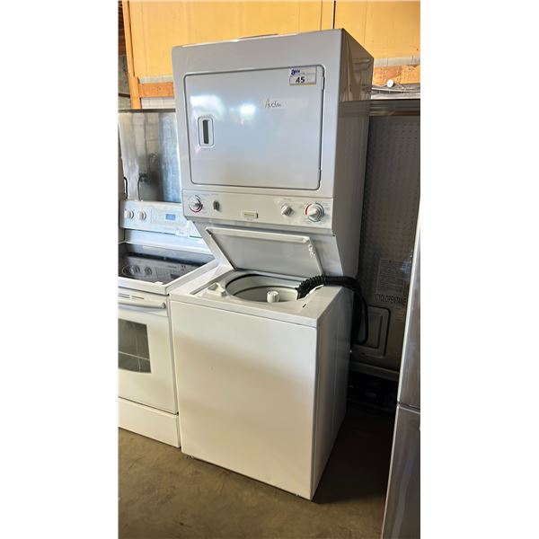FRIGIDAIRE HEAVY DUTY STACKING WASHER & DRYER
