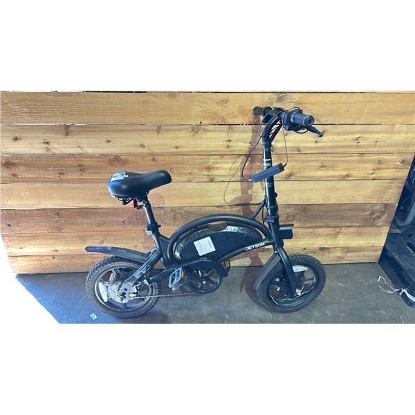 JETSON BOLT PRO E-BIKE WITH CHARGER (POWERS ON, UNKNOWN WORKING CONDITION, FRONT WHEEL DAMAGE)