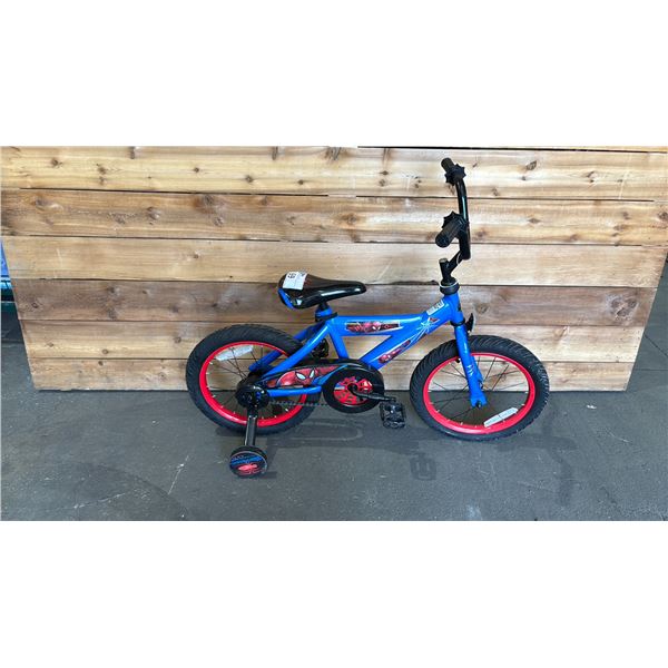 HUFFY SPIDER-MAN KIDS BIKE WITH TRAINING WHEELS
